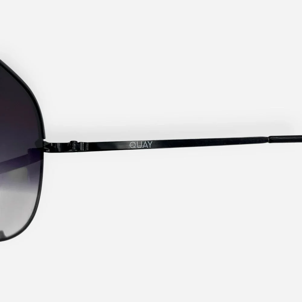QUAY High Key Mini 1212 Sunglasses‎ Black Gray Lens Frames Only READ